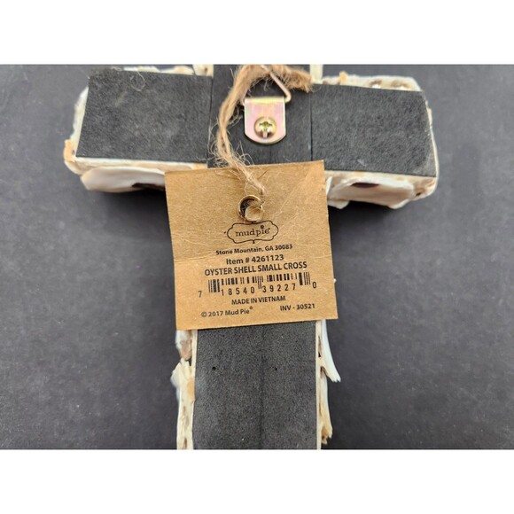 Mud Pie ~ Oyster Shell Cross ~ 6.5" ~ Item #4261123 - Picture 3 of 5